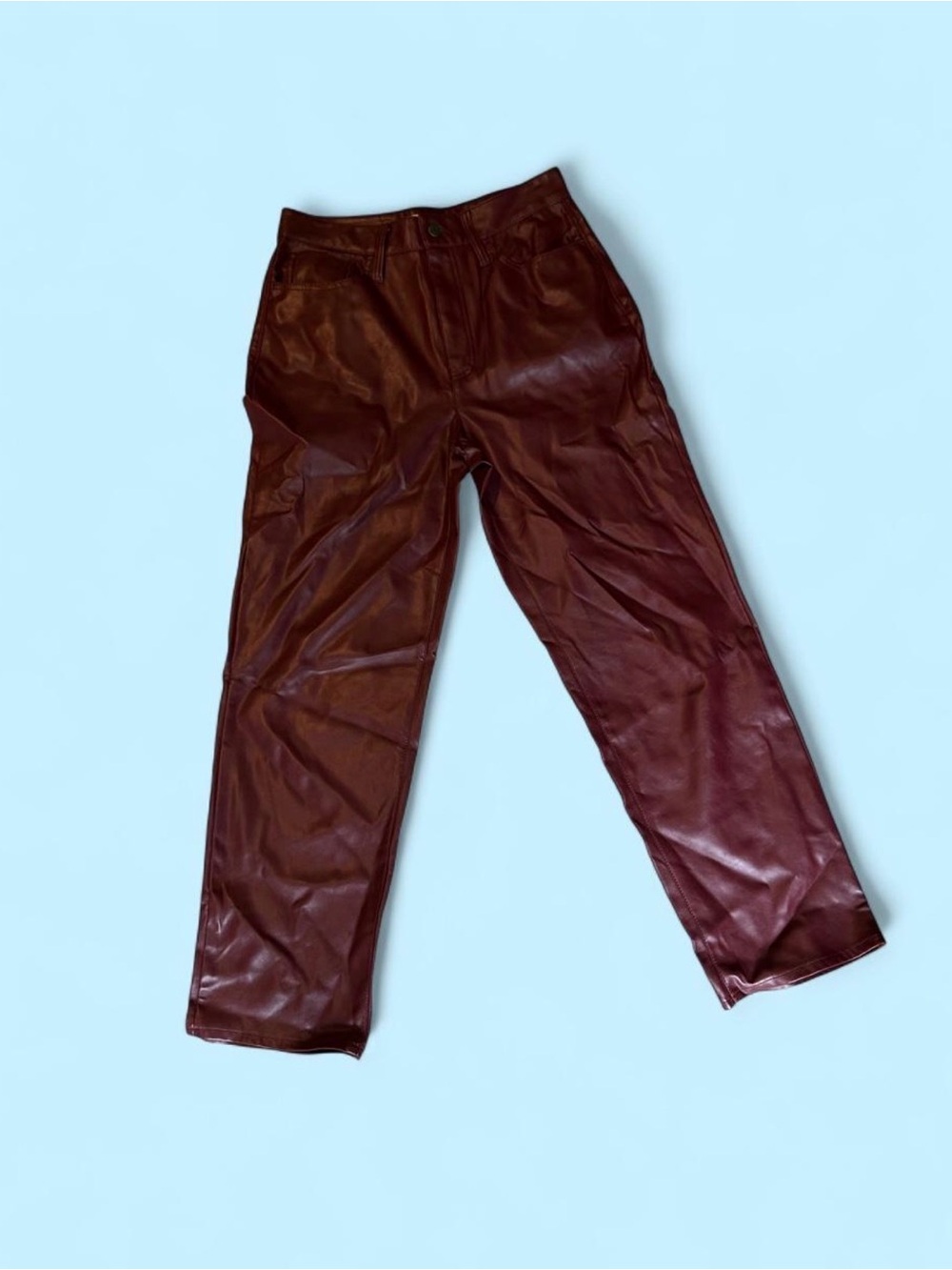 madewell faux leather pants